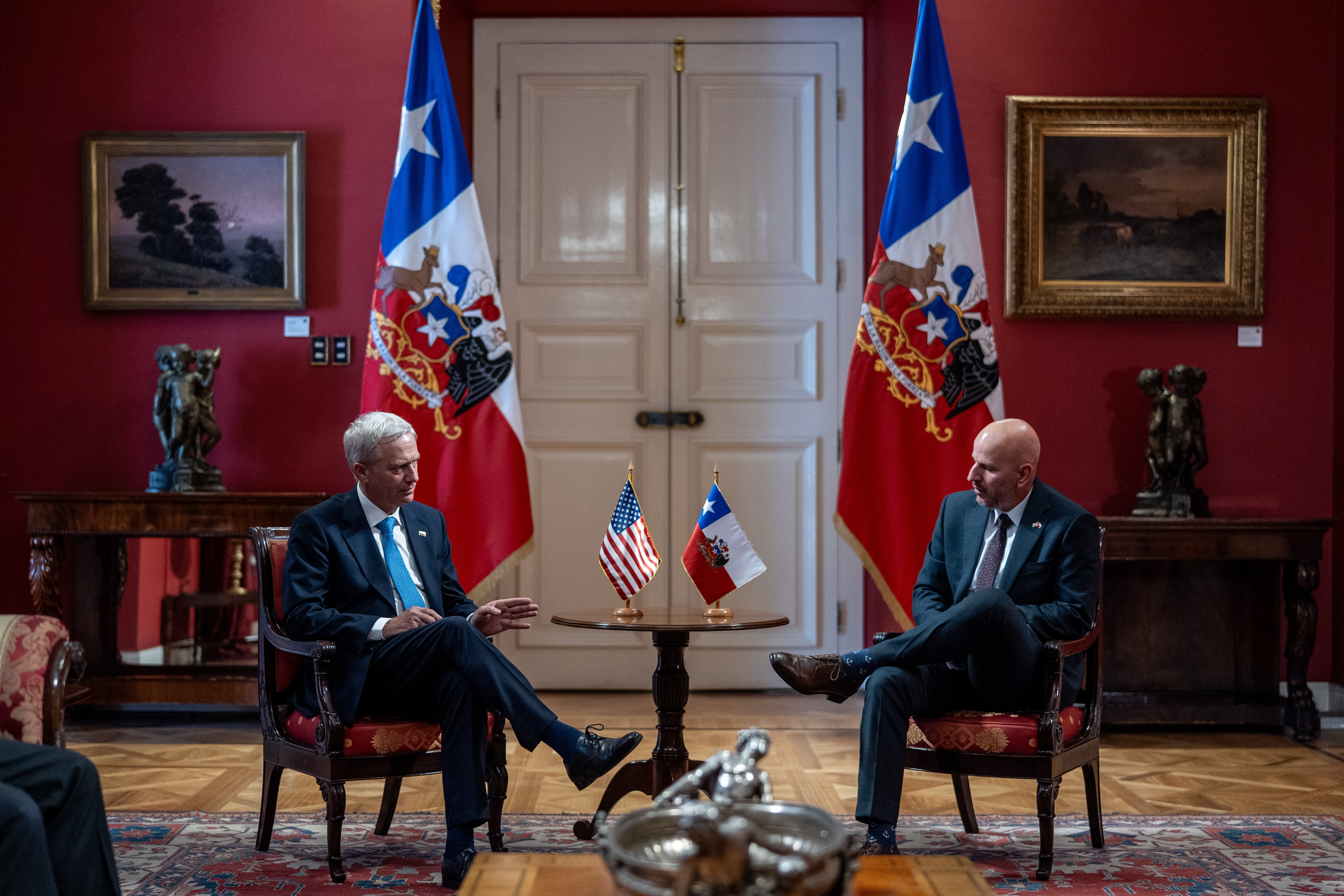 Kast recibe al embajador Brandon Judd en antesala del viaje del Presidente a Estados Unidos por asamblea de la ONU