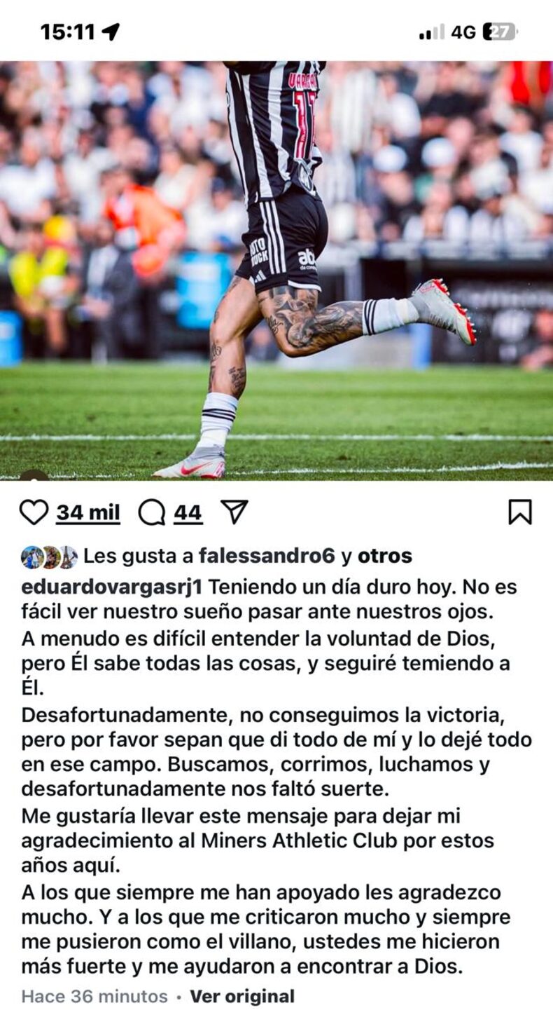 Eduardo Vargas Instagram