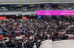 “Lluvia de plata”: caos en mall capitalino por llamado de influencers que repartieron dinero