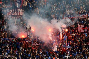 Los hinchas de la U, en el último Superclásico