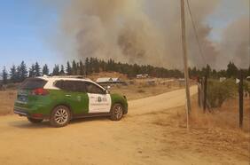 Región de O’Higgins: Conaf informa que incendio activo en Cerro Piedra ha consumido 3.150 hectáreas