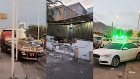 Camionero bajo los efectos del alcohol chocó una casa y 11 vehículos y atropelló a un peatón en Antofagasta