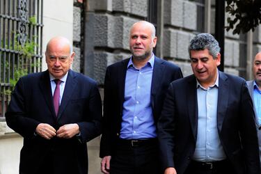 Desayuno de Alejandro Guillier, José Miguel Insulza y Álvaro Elizalde