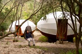 Biósfera Lodge: un camping de lujo con canopy y escalada en el Parque La Campana