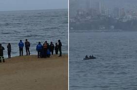 Por vía aérea, terrestre y marítima: intensifican labores de búsqueda de niña arrastrada por las olas en Viña del Mar