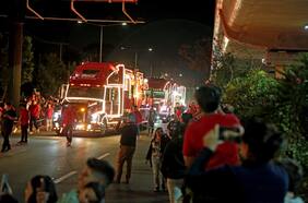 Caravana Coca Cola 2024 en Temuco: recorrido y horario de los camiones navideños