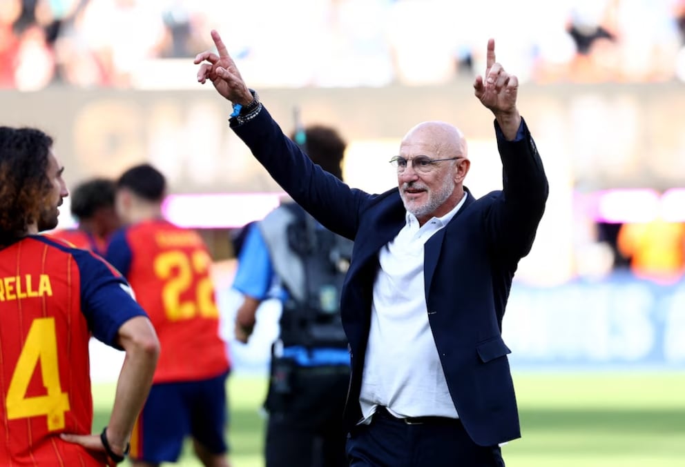 La satisfacción de Luis de la Fuente: “El partido se tendría que haber acabado mucho antes”