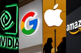 Nvidia recupera los US$ 5 billones, Apple pierde el segundo lugar entre las más valiosas y Amazon trepa a máximos históricos