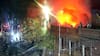 Voraz incendio en Santiago centro provoca derrumbe: dos personas resultaron con quemaduras