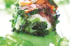 Papillote de merluza austral y algas