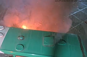 Capturan a dos implicados en la quema de un bus Red durante manifestaciones en Quilicura por el 11 de septiembre