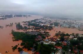 Los dramáticos registros que dejan las fuertes lluvias en Brasil