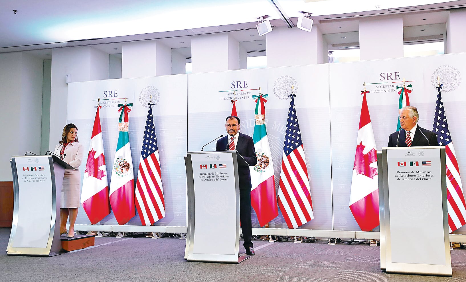 Estados Unidos pone en duda pacto comercial con México y Canadá argumentando déficit comercial