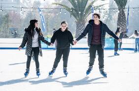 La pista de hielo del Parque Araucano ya abrió nuevamente para ir a patinar