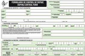 La letra chica de los formularios antidopaje