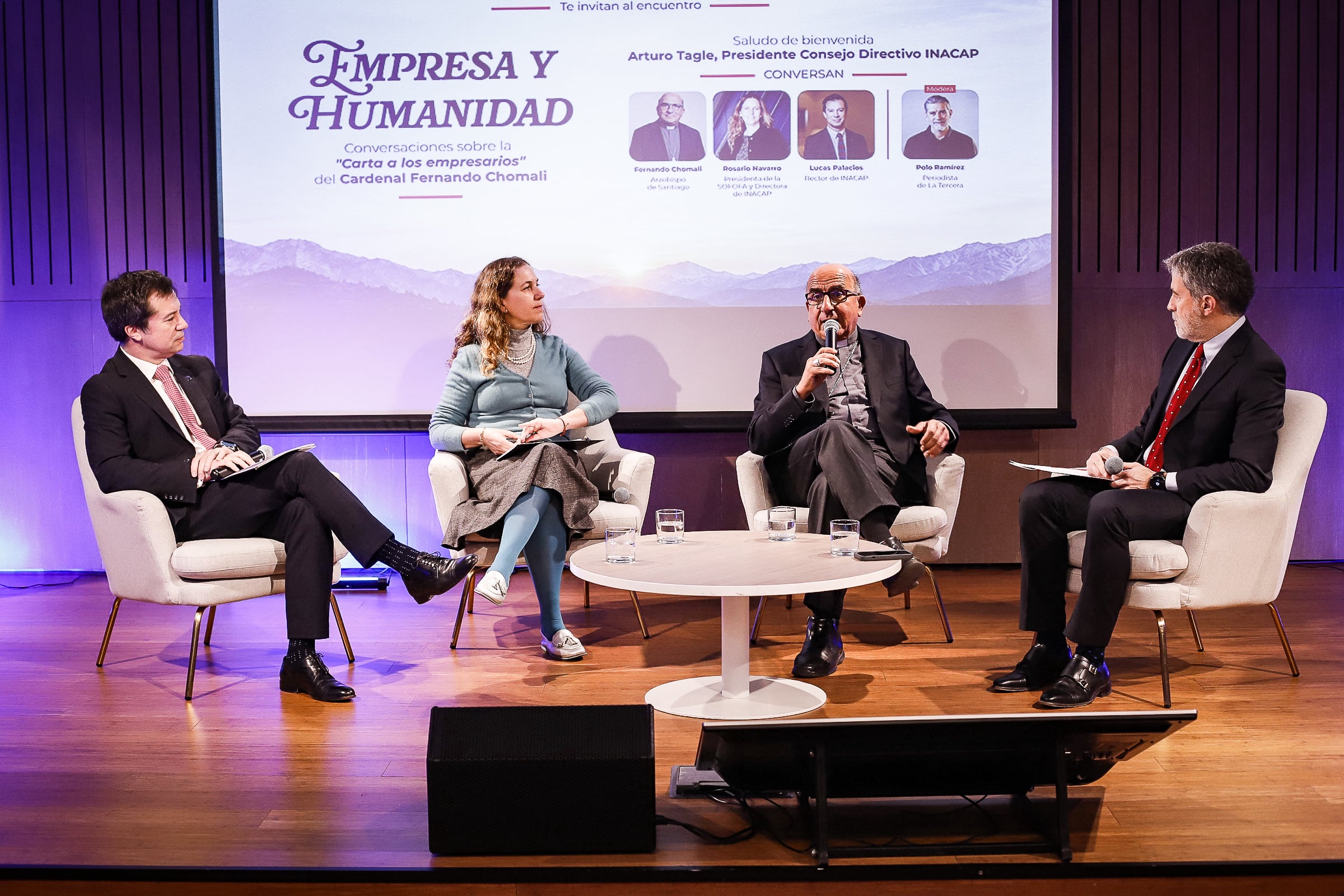 “En este minuto en Chile no hay un proyecto país”: la sentida reflexión de Chomali en el encuentro de INACAP y La Tercera