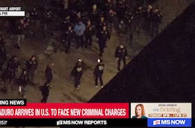 Así fue el momento exacto cuando Maduro bajó del avión en aeropuerto de Nueva York