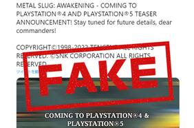 SNK niega que Metal Slug Awakening llegará a PlayStation 4 y 5