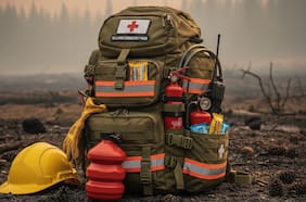 Los elementos imprescindibles que debe tener una mochila de emergencia para incendios