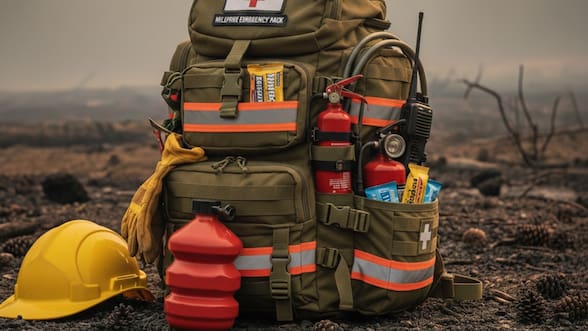 Los elementos imprescindibles que debe tener una mochila de emergencia para incendios
