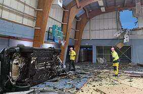 Futbolista sale volando tras chocar a 200 km/h y termina con graves lesiones