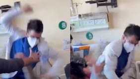 Registran brutal golpiza de un médico a un paciente en un hospital de la India