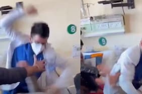 Registran brutal golpiza de un médico a un paciente en un hospital de la India