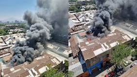 Con peligro de derrumbe en casona: incendio en Santiago Centro afecta a tres cités y a cuatro locales comerciales