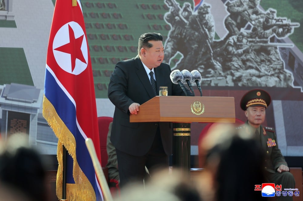 Kim Jong Un en Memorial Corea del Norte. Agencia KCNA.