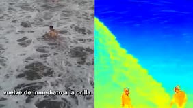 Drones con altavoz: así advierten a bañistas imprudentes en La Serena