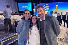 Con Cillian Murphy y Bradley Cooper: así fue la actividad de los Oscar a la que asistió Maite Alberdi