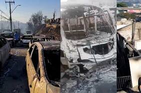 Las devastadoras imágenes que dejan los incendios en Valparaíso