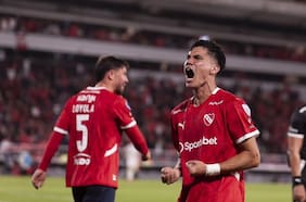 Con los tres chilenos de titular: Independiente celebra en Argentina con dos asistencias de Pablo Galdames