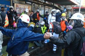 Presidente Boric visita a periodista herida en Meiggs en la Posta Central