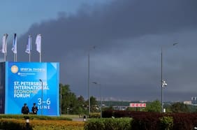 Ucrania ataca San Petersburgo antes del inicio de un foro económico con Putin