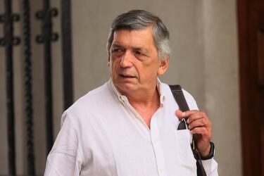 El presidente del Partido Comunista, Lautaro Carmona, en el Palacio de La Moneda. Foto: Dragomir Yankovic / Aton Chile.