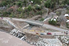 MOP anuncia puente definitivo en San Alfonso: había quedado inhabilitado tras daños producidos por las lluvias