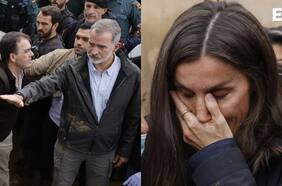 Lanzan barro e insultos contra rey Felipe VI de España al visitar zona afectada por inundaciones