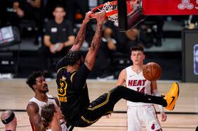 Davis y LeBron conducen a los Lakers a su segunda victoria sobre Miami