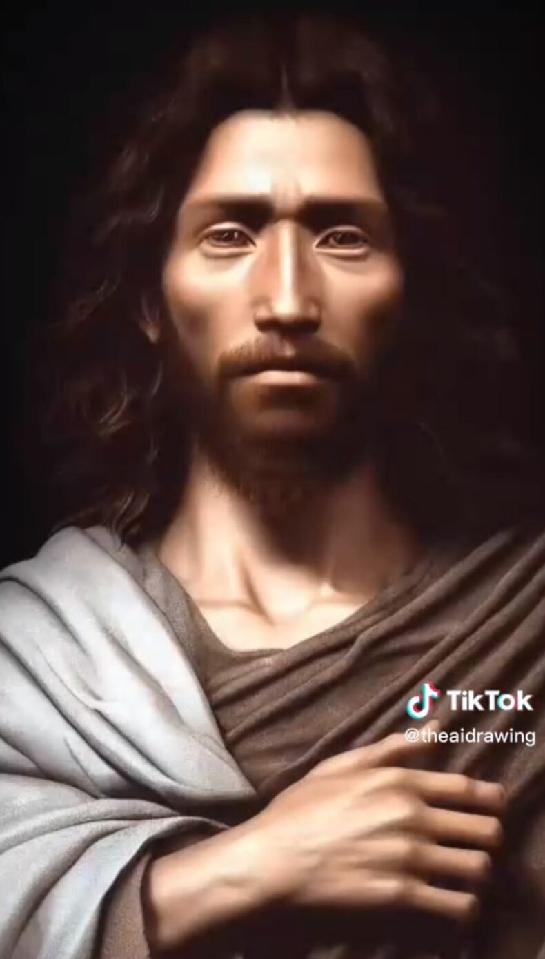 What is the true image of Jesus, according to artificial intelligence