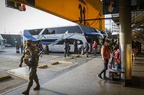 Autoridades destacan menor afluencia de personas en terminales de buses de la capital