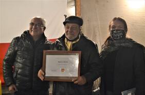 La última aparición pública y el último discurso de Patricio Manns