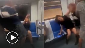 Chilena llega a los golpes contra mujer que lanzó gritos racistas en el Metro de Barcelona