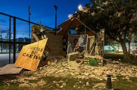 Terminan de demoler memorial narco en Lo Espejo: instalarán juegos en el lugar para “recuperar el espacio público”