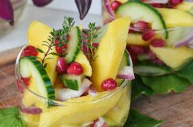 Ceviche de mango y pepino: una forma vegana de refrescar la primavera