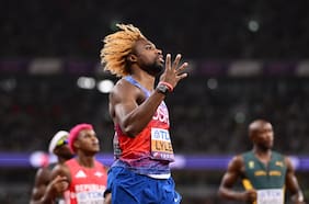 Iguala un registro de Usain Bolt: Noah Lyles se corona campeón por cuarta vez consecutiva en los 200 metros