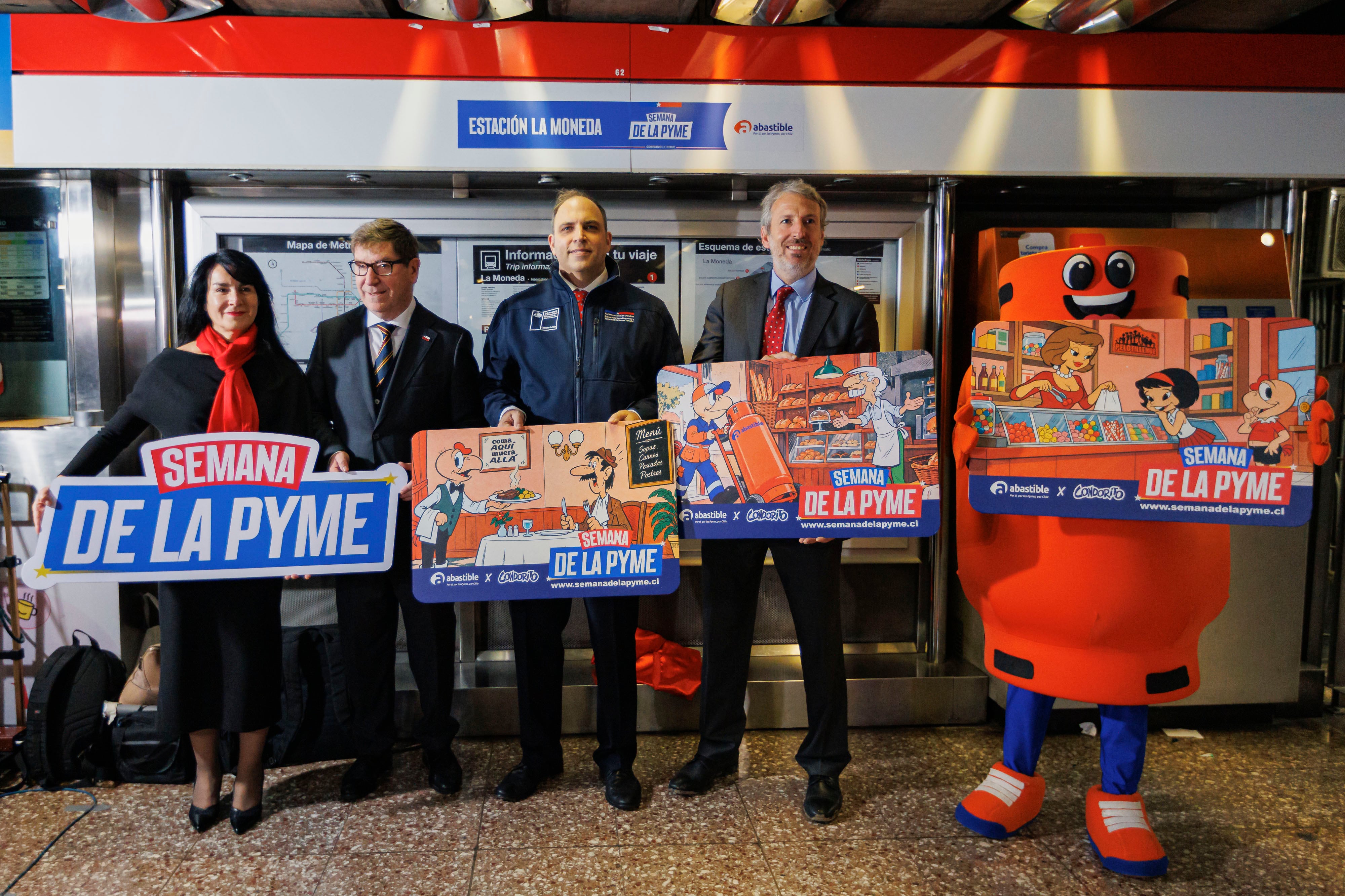Estación de Metro La Moneda cambia de nombre a “Semana de la Pyme”