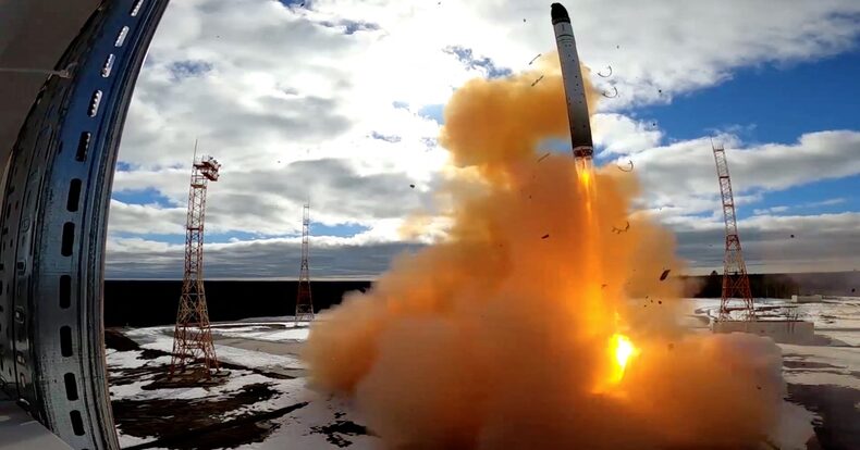 Russian intercontinental ballistic missile