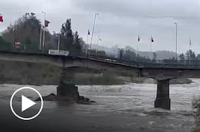 Así quedó el “Puente Viejo” en Lautaro tras colapso por sistema frontal