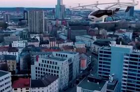 Aeropuerto de Roma presenta prototipo de taxi volador